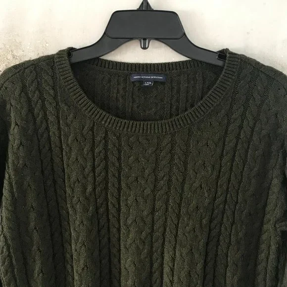 American Eagle Olive Green Zip Sweater (NWOT) - Picture 2 of 7